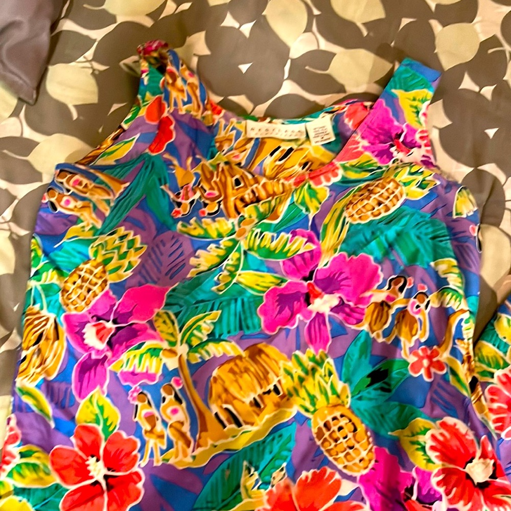 Silk tank top short set
